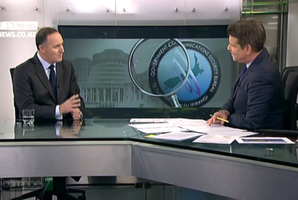 Prime Minister John Key interviewed by John Campbell on TV3 television programme Campbell Live.