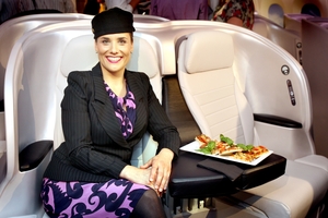 There is a friendly Kiwi atmosphere on Air New Zealand flights. Photo / Natalie Slade