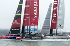 Team NZ and Luna Rossa in action during the Louis Vuitton Cup series. Photo / ETNZ Team NZ and Luna Rossa in action during the Louis Vuitton Cup series. Photo / ETNZ