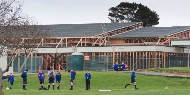 Extensive work continues on leaky buildings at Macleans College in East Auckland. Photo / Greg Bowker