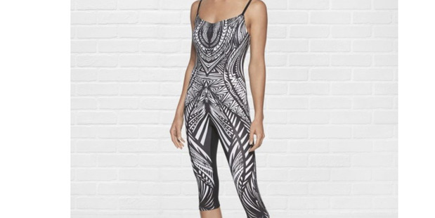 Nike says its Pro Tattoo Tech gear - leggings, sports bras, jump suits and singlets - features designs "inspired by tattoos from the southwest Pacific".