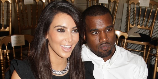 Kim Kardashian and Kanye West. Photo / Getty Images