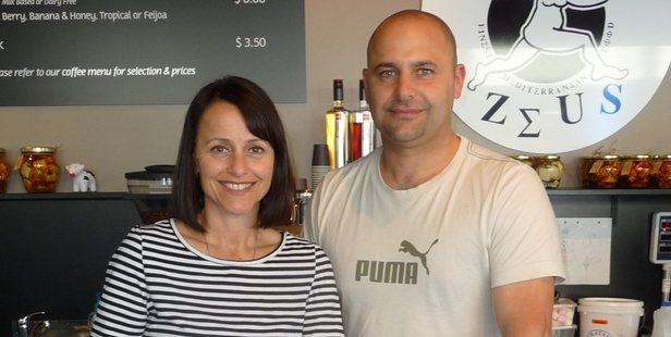 Meropi and Mike Matsis, co-owners from Zany Zeus.