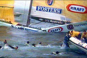 Australia One's sinking in San Diego in 1995 is still synonymous with Cup racing.