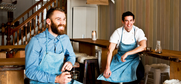 Josh Helm and Tom Hishon of new restaurant 'Orphans Kitchen' in Ponsonby rd. Photo / Babiche Martens