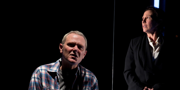 Stephen Lovatt and Alison Bruce in Speaking in Tongues, a play which raises a lot more questions than answers. Photo / Andrew Malmo