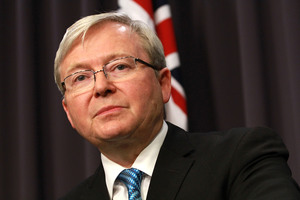 Support for Kevin Rudd plummeting to new lows. Photo / Getty Images