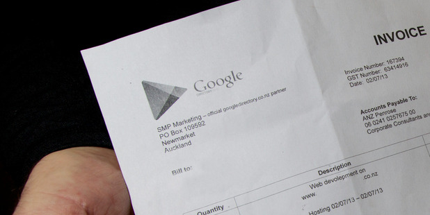 Several business owners have paid GoogleDirectory for ads. Photo / Brett Phibbs