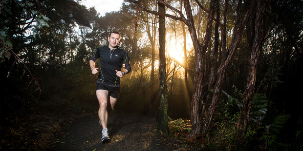 Mike Duckett runs between 60 and 70km a week and will increase that to 100km in the lead-up to the marathon. Photo / Michael Craig