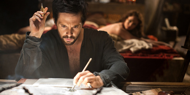 Tom Riley as Leonardo Da Vinci and Laura Haddock as Lucrezia Donati in 'Da Vinci's Demons'.