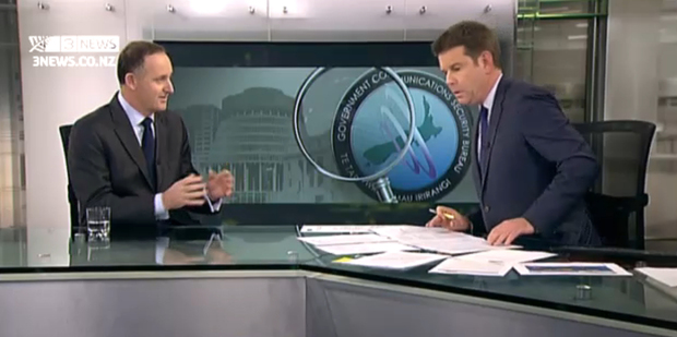 Prime Minister John Key on Campbell Live.