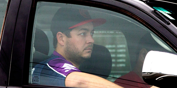 Cricketer Jesse Ryder, seen here driving his SUV in Lower Hutt, has been suspended for six months for an anti-doping violation. Photo / Mark Mitchell