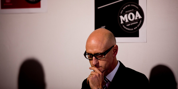 Moa chief executive Geoff Ross faced hard questions at the beer company's annual meeting. Photo / Dean Purcell