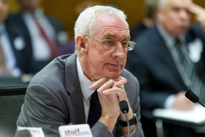 David Henry during his appearance before the privileges committee hearing. Photo / Mark Mitchell