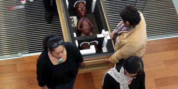 Members of Te Papa and visiting iwi arrive at Napier museum with Maori treasures. Photo / File