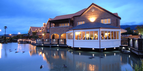 Dine at the delectable Orangerie Restaurant.