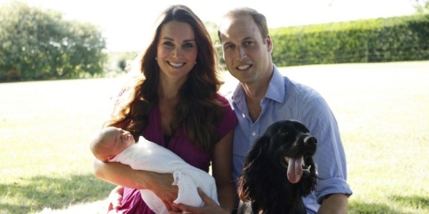 The latest photo of the royal family, taken by Kate's father. Photo / AFP