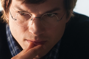 Ashton Kutcher as Steve Jobs in Jobs.