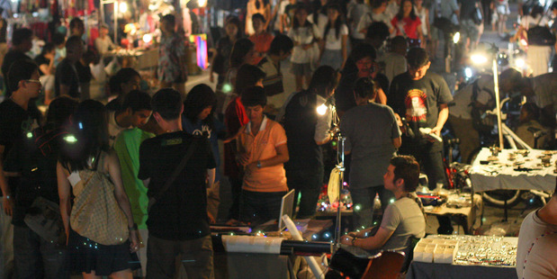 Bangkok's Talad Rot Fai market. Photo / Supplied