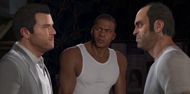 A scene from Grand Theft Auto V.