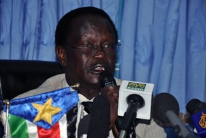South Sudan Interior Minister Aleu Ayeny Aleu. Photo / AFP