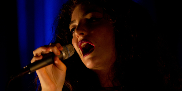 Lorde performs at an intimate Auckland live show featuring songs from her new album. Photo / Richard Robinson