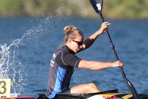 Olympic champion Lisa Carrington qualified fastest for the semifinals of the K1 200m at the world canoeing championships in Duisburg. Photo / Getty Images.