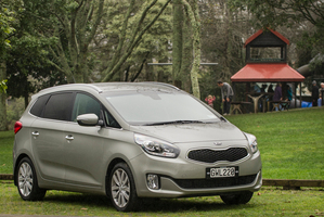 There's a two-month waiting list for Kia's seven-seater Carens. Pictures / Ted Baghurst