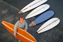 Surfboard maker Roger Hall.