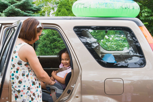 SUVs such as Honda's CRV are popular with new parents as they have high rear seats and space in the back.