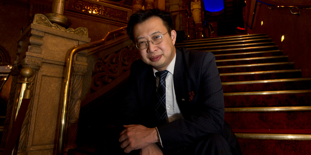 Jack Yan is big on brands and likes a serious challenge. His slogan for his mayoralty campaign is 'You can't beat Wellington'. Photo / Brett Phibbs