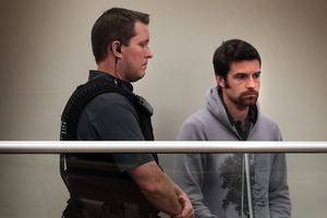 Graeme Todd (right) pictured in court on Friday, has been remanded in custody for two weeks. Photo / Doug Sherring