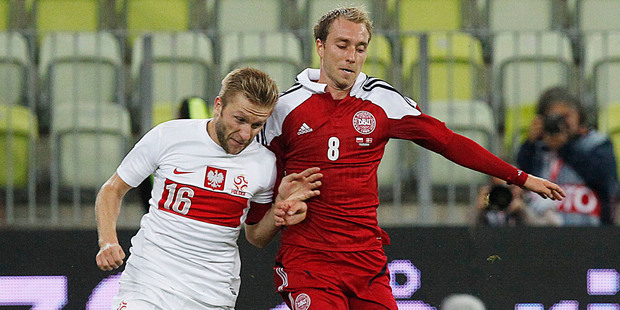 Tottenham has reached an agreement with Dutch club Ajax for Denmark midfielder Christian Eriksen (right). Photo / AP