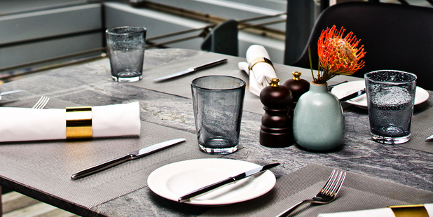 Interior detail of Peter Gordan's new restaurant 'The Sugar Club', at the top of the Sky Tower. Photo / Babiche Martens