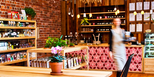 The new Little Bird Organics unbakery cafe in Ponsonby. Photo / Babiche Martens