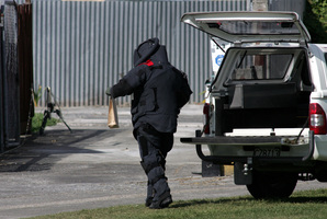 A bomb squad member. File photo / APN