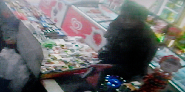 A gun was pointed at a dairy worker before the robber grabbed the cash register and ran off. Photo / Supplied