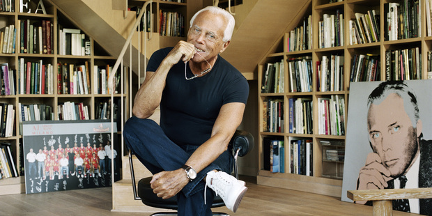 Fashion designer Giorgio Armani. Photo / Getty Images
