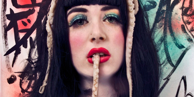 Stephie Key in a self-portrait shot as part of her studies in photography at the Paris College of Art.