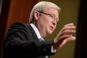 Kevin Rudd is out to bolster his status on international affairs. Photo / AP
