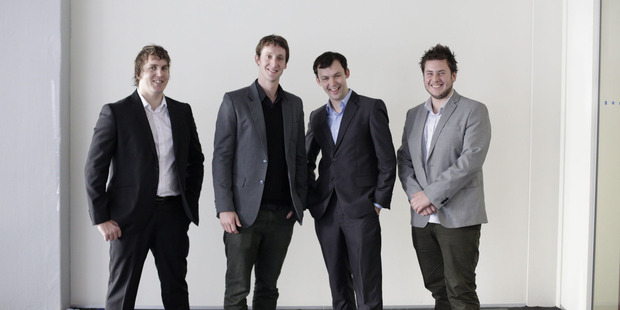 LearnKo team members (left to right) Dirk Verboom, David Cameron, Mark Cameron and Matthew Harris.