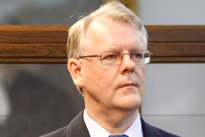 Gisborne osteopath Richard James Davis in the dock in the High Court at Wellington. Photo / Mark Mitchell