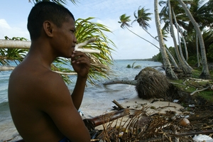 Sea levels on the Marshall Islands have risen 7mm a year since 1993. The global average is 0.4mm. Photo / AP