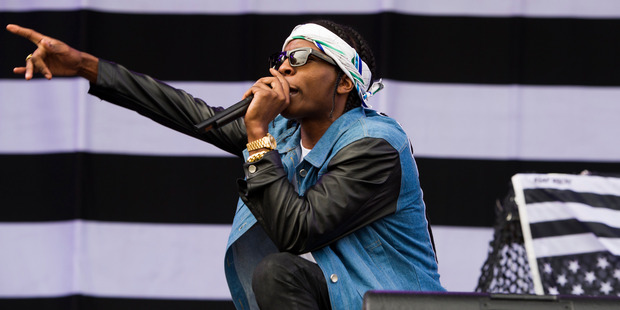 A$AP Rocky faces an allegation of assault after allegedly slapping a fan. Photo / AP