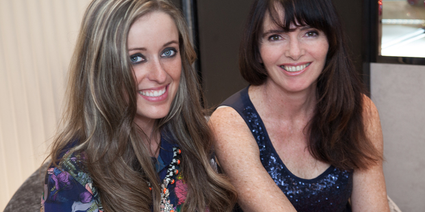 Stylist Marina Monroe and designer Andrea Moore.