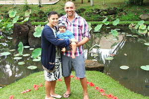 Lizzy Horlock, Rikki Horlock and their son Ryder Horlock.