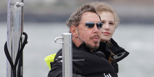 Oracle Team USA owner Larry Ellison has some of the deepest pockets in the world and may not take kindly to having points docked or sailors sent home. Photo / AP