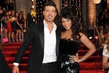 Robin Thicke and and his wife Paula Patton.Photo / AP