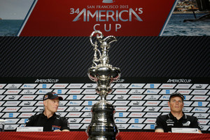 The America's Cup futures of Oracle's James Spithill (left) and Team NZ's Dean Barker are uncertain. Photo / Getty Images