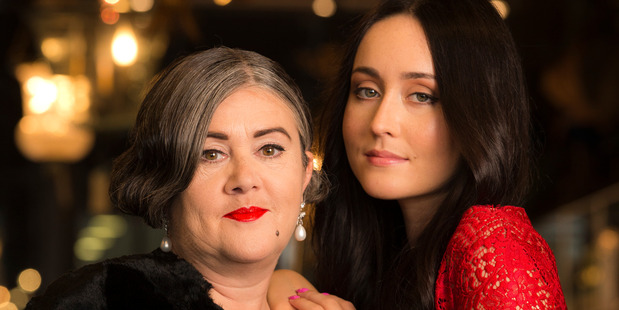 Denise L'Estrange-Corbet, with daughter Pebbles Hooper. Photo / Greg Bowker
